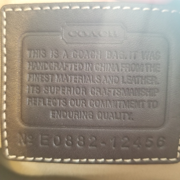 Coach Signature Logo Purse / Handbag - Picture 7 of 11